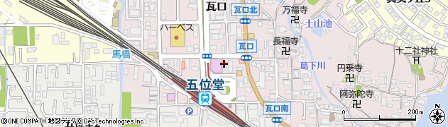 奈良県香芝市瓦口2288周辺の地図