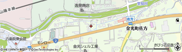 岡山県浅口市金光町佐方123周辺の地図