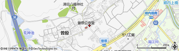 岡山県倉敷市曽原周辺の地図