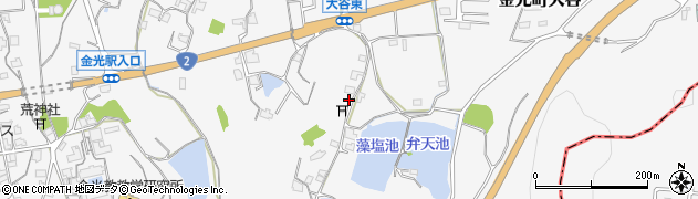 岡山県浅口市金光町大谷1957周辺の地図