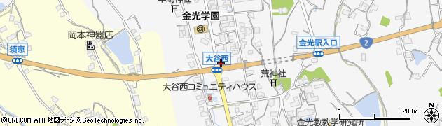 岡山県浅口市金光町大谷453周辺の地図
