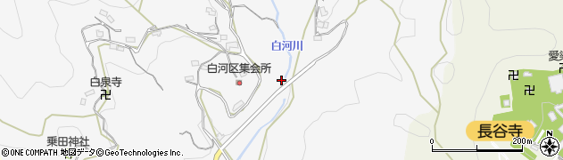 奈良県桜井市白河645周辺の地図