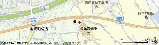 岡山県浅口市金光町佐方153周辺の地図