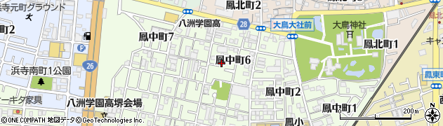 堺市第57ー14号公共緑地周辺の地図