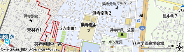 堺市立浜寺南中学校周辺の地図