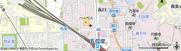 奈良県香芝市瓦口2234周辺の地図