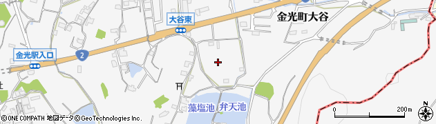 岡山県浅口市金光町大谷2314周辺の地図