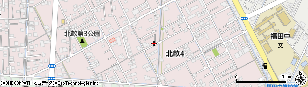 岡山県倉敷市北畝4丁目周辺の地図