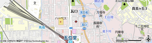 奈良県香芝市瓦口2251周辺の地図