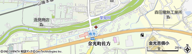 岡山県浅口市金光町佐方74周辺の地図