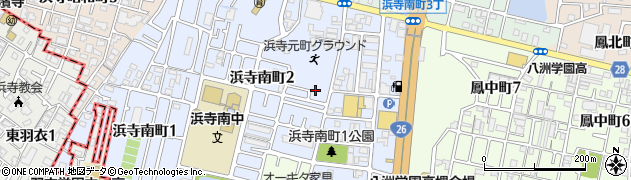浜寺南町あめんぼ公園周辺の地図