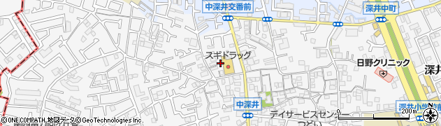 スギ薬局　深井中町店周辺の地図