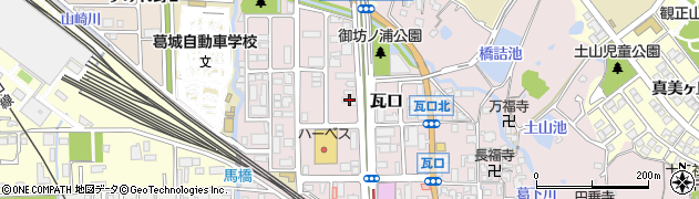 奈良県香芝市瓦口2158周辺の地図