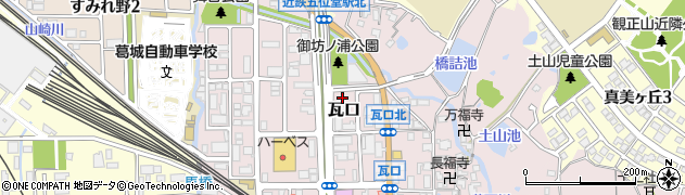 奈良県香芝市瓦口2140周辺の地図