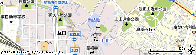 奈良県香芝市瓦口620周辺の地図