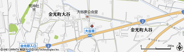 岡山県浅口市金光町大谷2346周辺の地図