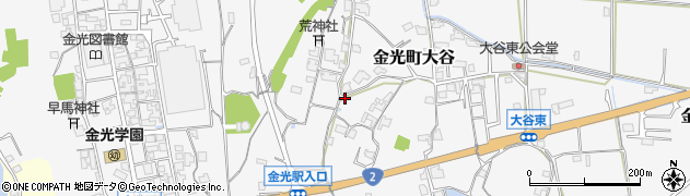 岡山県浅口市金光町大谷1621周辺の地図