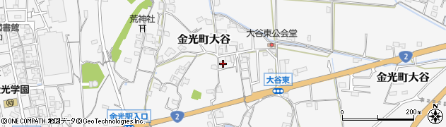 岡山県浅口市金光町大谷1923周辺の地図
