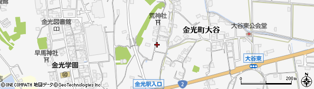 岡山県浅口市金光町大谷1781周辺の地図