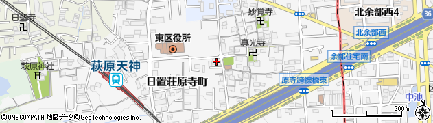 水道レスキュー堺市東区日置荘原寺町営業所周辺の地図