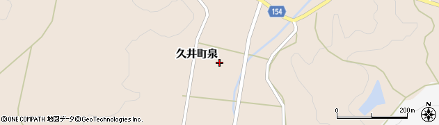 広島県三原市久井町泉周辺の地図