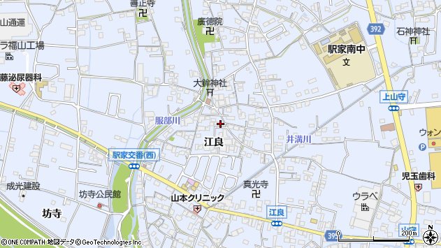 〒720-1141 広島県福山市駅家町江良の地図