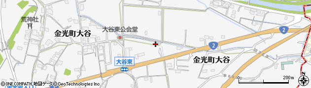 岡山県浅口市金光町大谷2339周辺の地図
