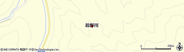 山口県萩市鈴野川周辺の地図