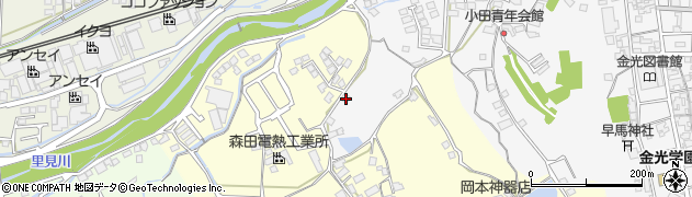 岡山県浅口市金光町大谷13周辺の地図