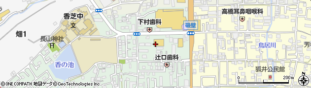 ウエルシア薬局　香芝磯壁店周辺の地図
