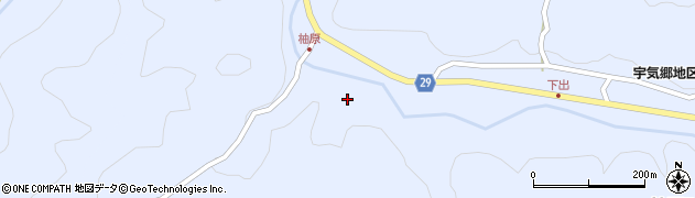 柚原川周辺の地図