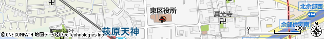 大阪府堺市東区周辺の地図