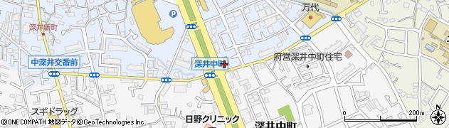 丸亀製麺 堺深井店周辺の地図