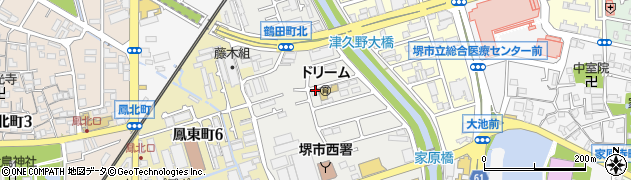 大阪府堺市西区鶴田町周辺の地図