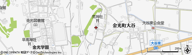 岡山県浅口市金光町大谷1639周辺の地図