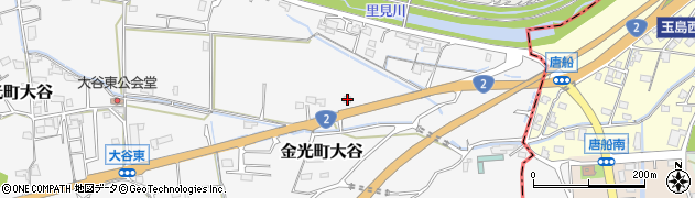 岡山県浅口市金光町大谷2408周辺の地図
