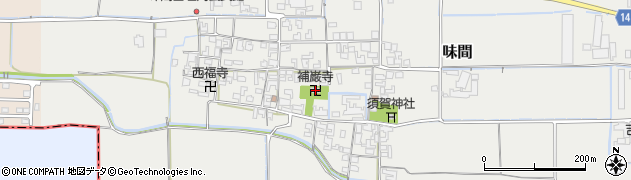 補巌寺周辺の地図