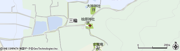 奈良県桜井市三輪1330周辺の地図