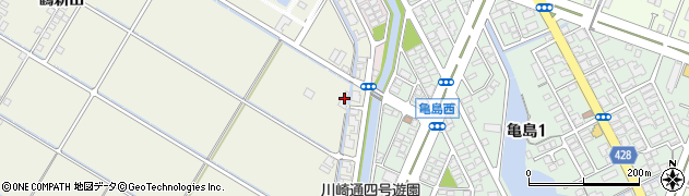 岡山県倉敷市連島町鶴新田1392周辺の地図