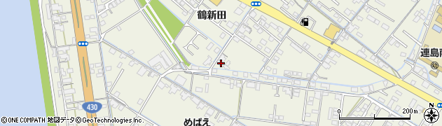 岡山県倉敷市連島町鶴新田498周辺の地図