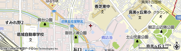 奈良県香芝市瓦口593周辺の地図