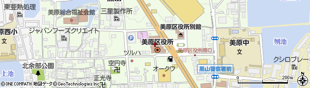 堺市美原区役所周辺の地図