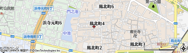 大阪府堺市西区鳳北町4丁周辺の地図