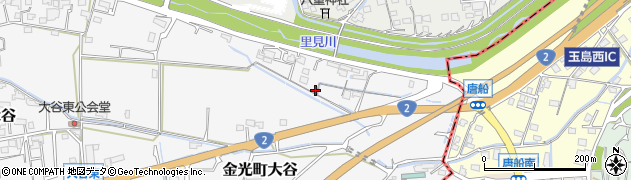 岡山県浅口市金光町大谷2426周辺の地図