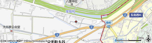 岡山県浅口市金光町大谷2433周辺の地図