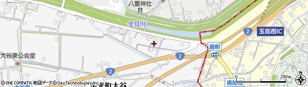岡山県浅口市金光町大谷2438周辺の地図