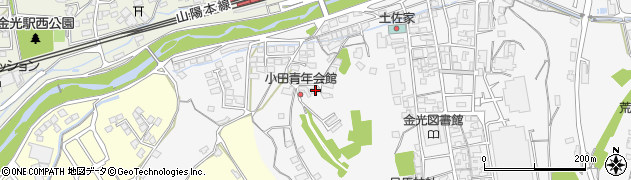 岡山県浅口市金光町大谷128周辺の地図