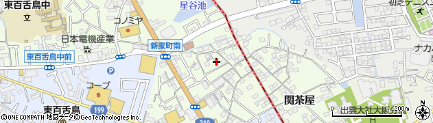 大阪府堺市中区新家町周辺の地図