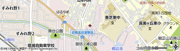 奈良県香芝市瓦口544周辺の地図
