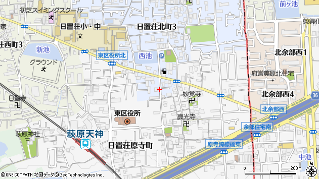 〒599-8111 大阪府堺市東区日置荘北町の地図